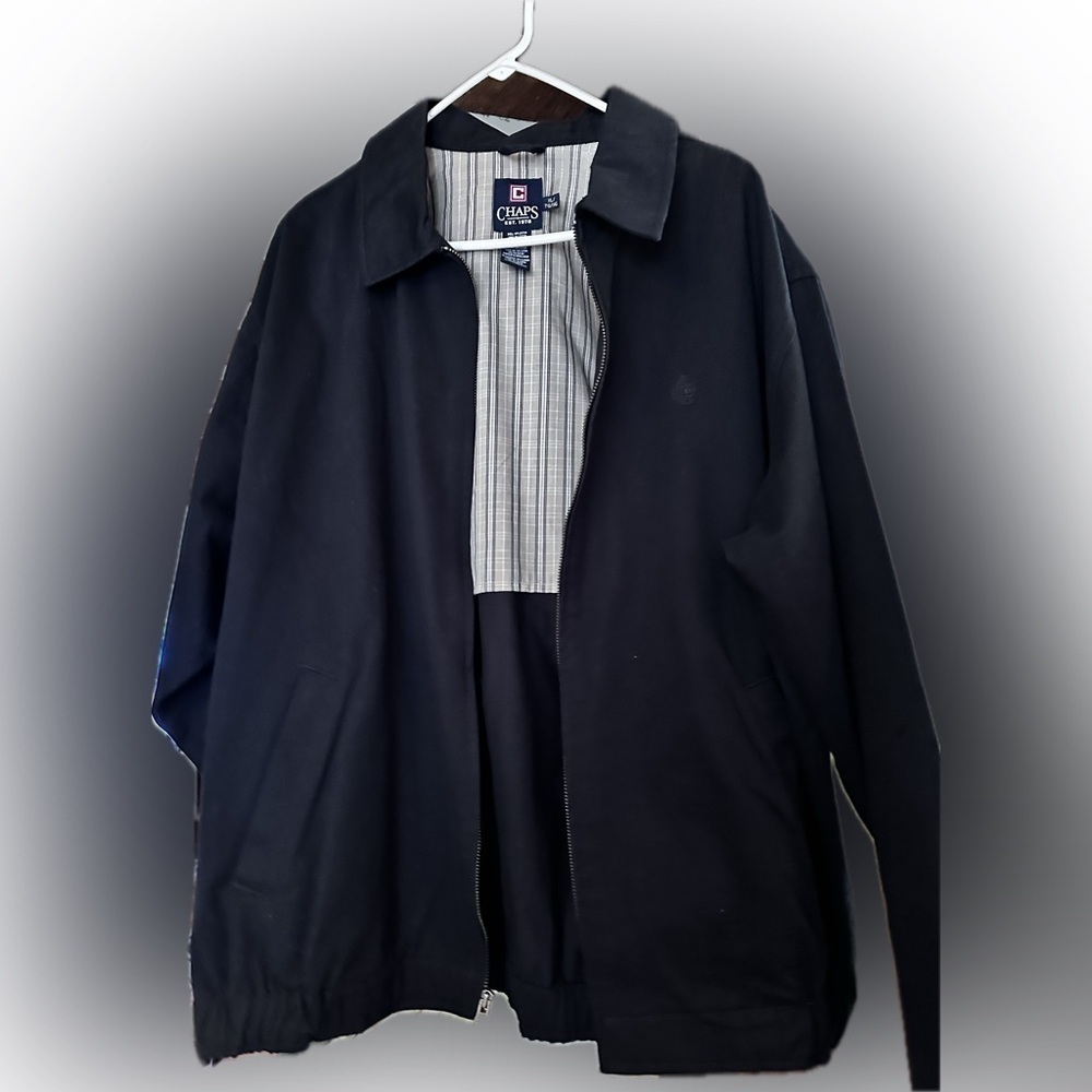 CHAPS Men’s Blue Jacket XL 
Preppy Classic Golf Business MidWeight 
Spring Fall - Picture 3 of 8